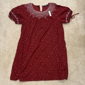 Madewell Boho Embroidered Dress w/ Pockets